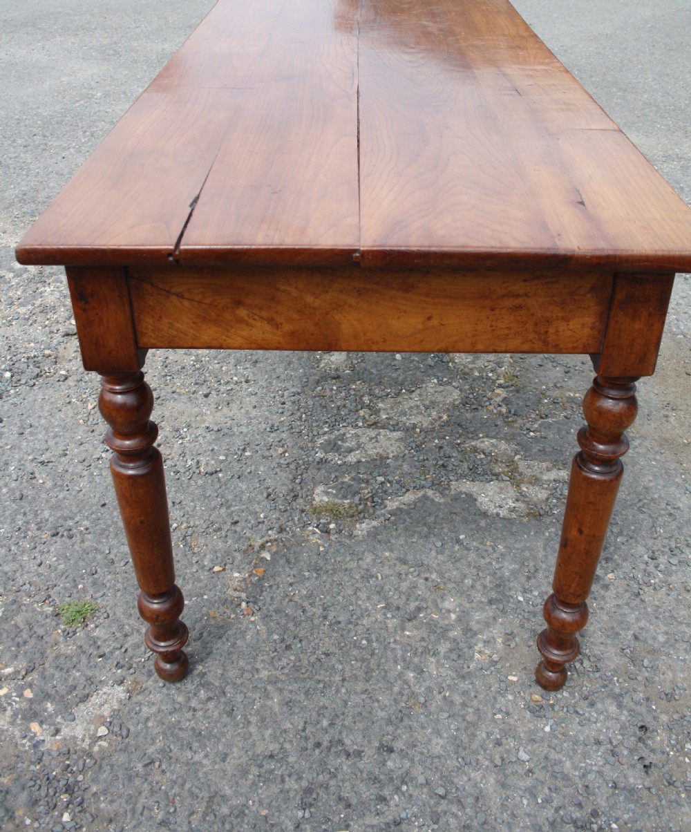 Cherry wood Farmhouse table 2M Long View VII