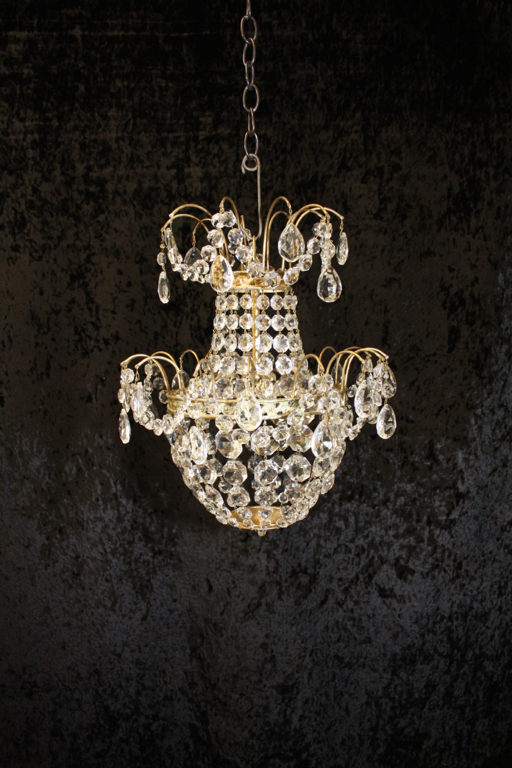 Early 20th century Tapered swag chandelier View II