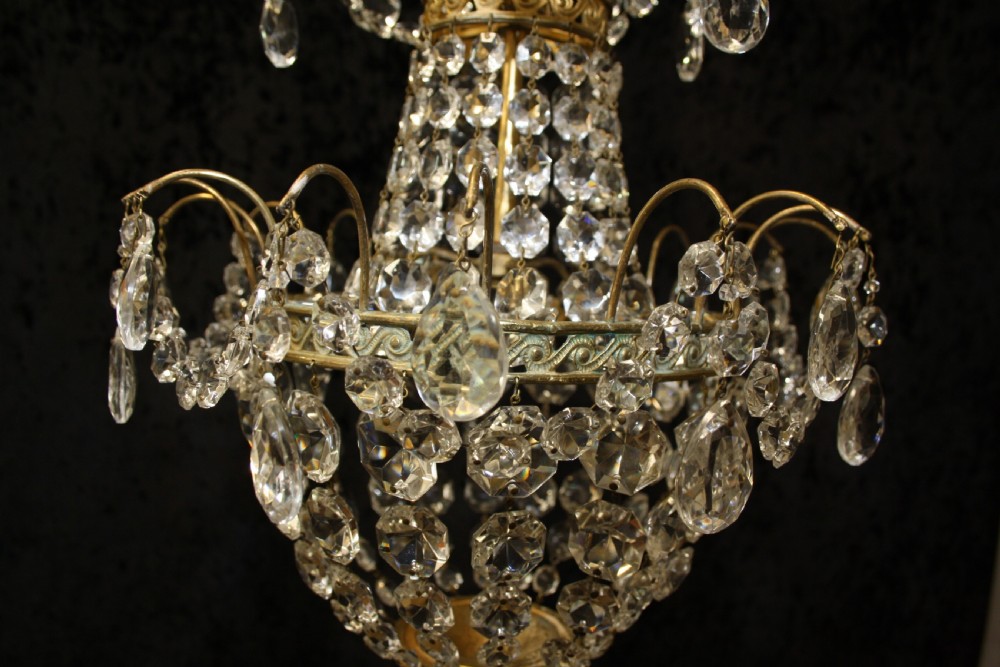 Early 20th century Tapered swag chandelier View IV