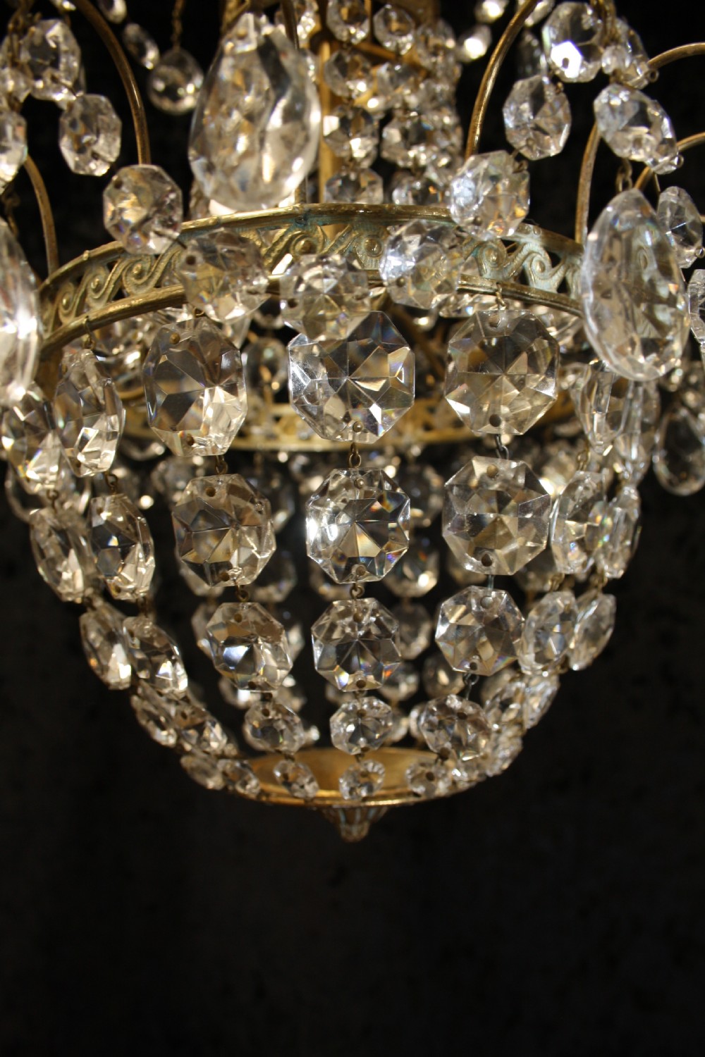 Early 20th century Tapered swag chandelier View V
