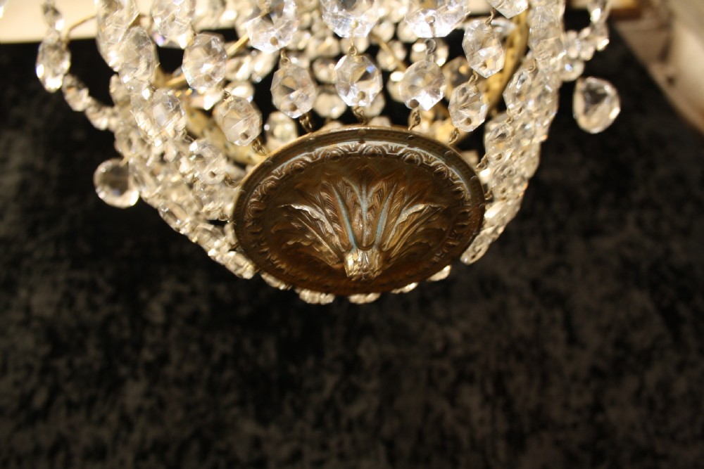 Early 20th century Tapered swag chandelier View VI