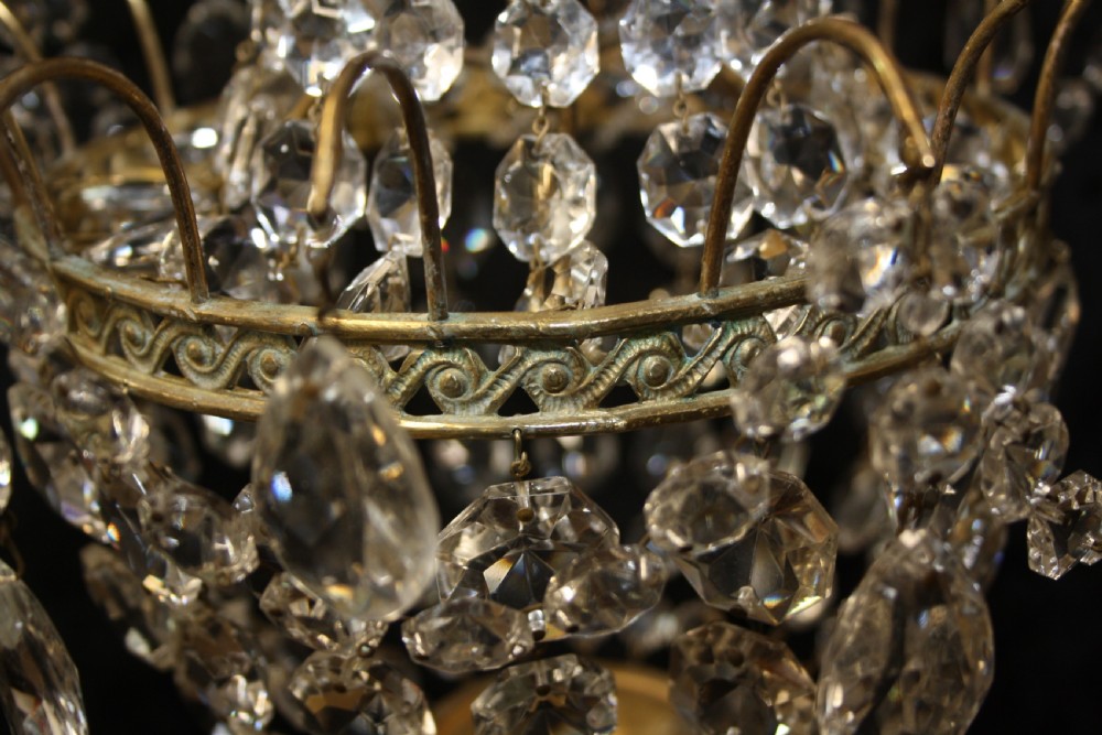 Early 20th century Tapered swag chandelier View VIII