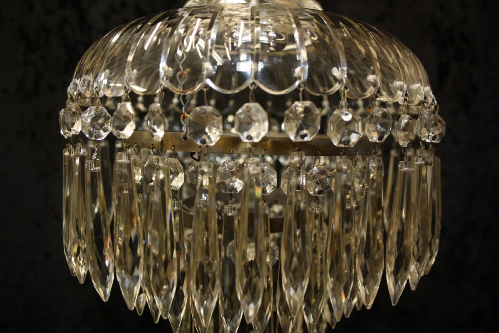 Early 20th century Dome top spike chandelier View IV