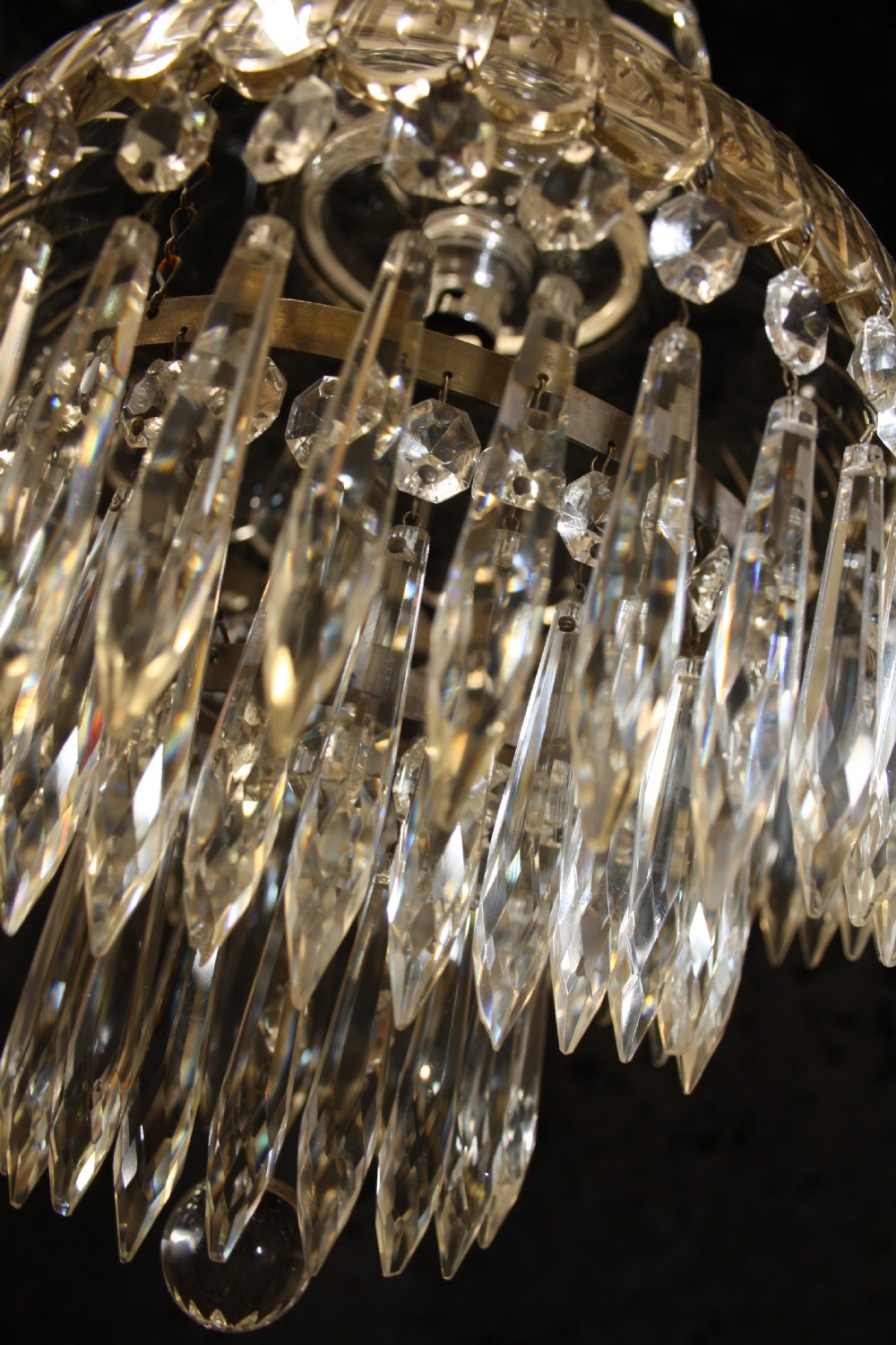 Early 20th century Dome top spike chandelier View V