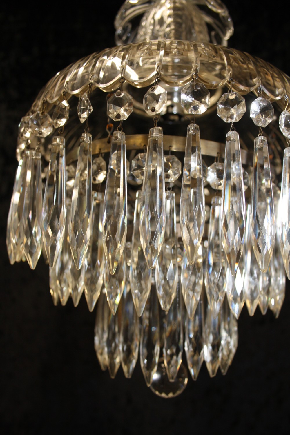 Early 20th century Dome top spike chandelier View VII