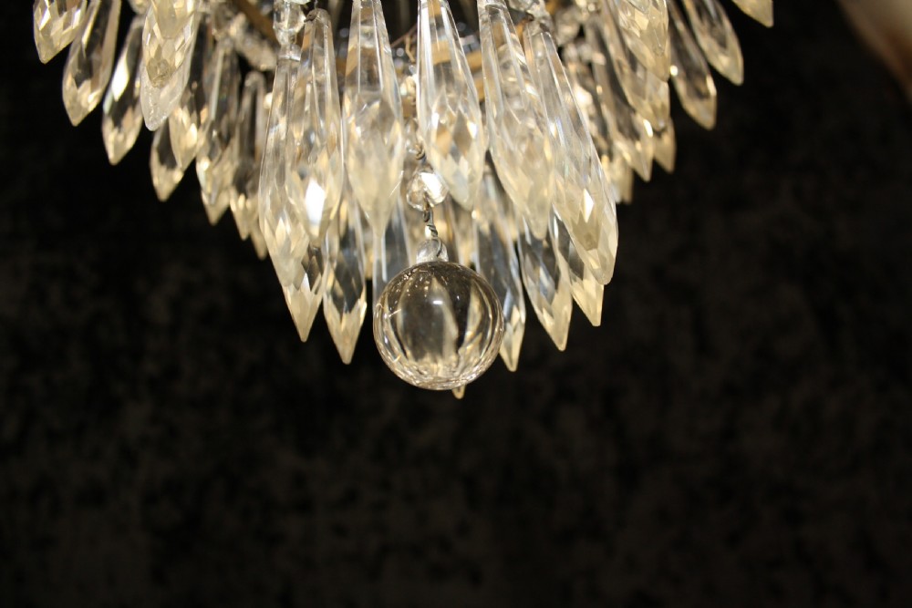 Early 20th century Dome top spike chandelier View III