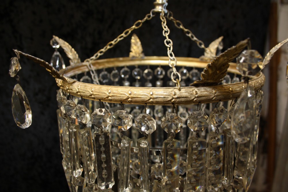 Early 20th century lustre chandelier View II