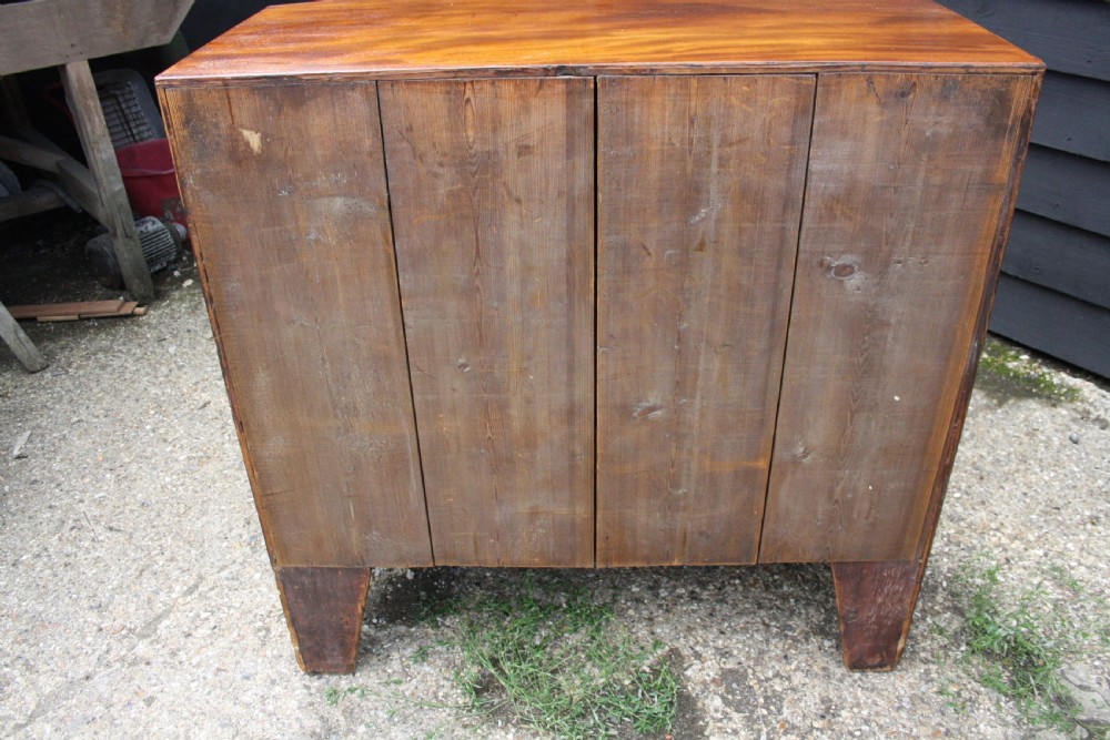 Late 19th century mahogany bow fronted chest of drawers 35