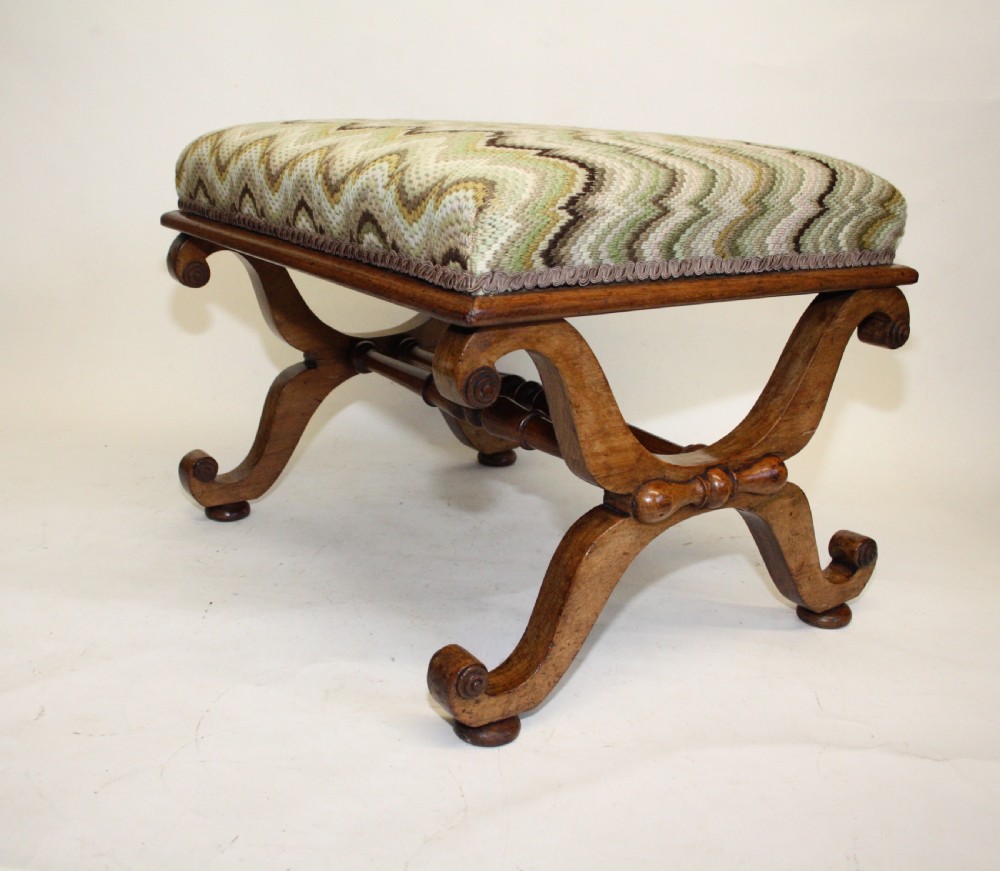 William IV stool in Rose wood