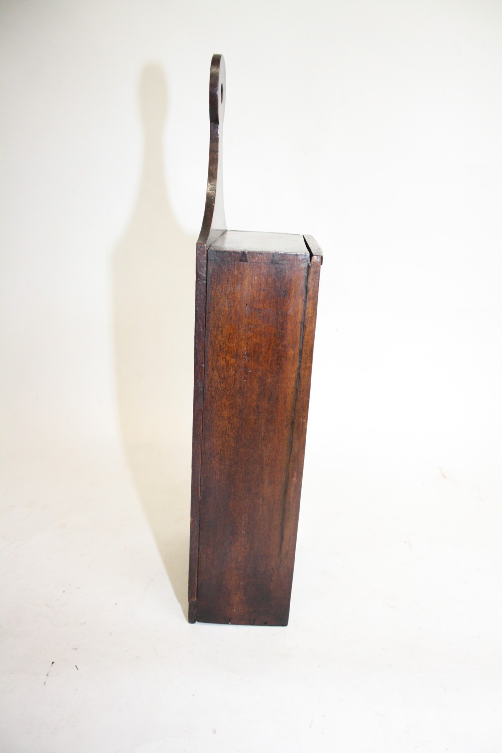 Walnut candle box. Unusually large View III