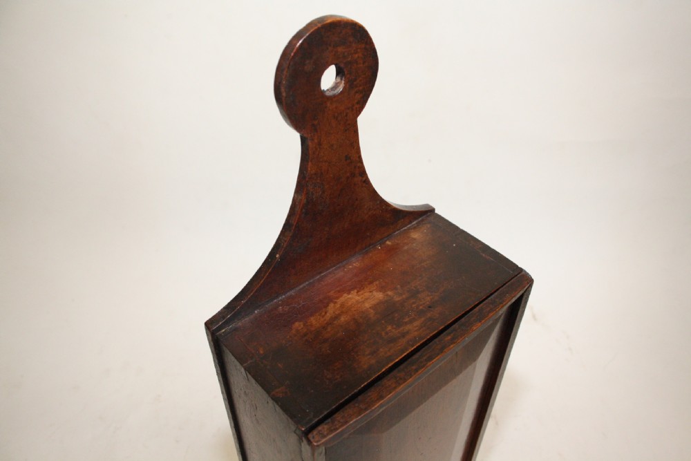 Walnut candle box. Unusually large View IV