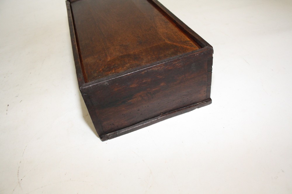 Walnut candle box. Unusually large View VI