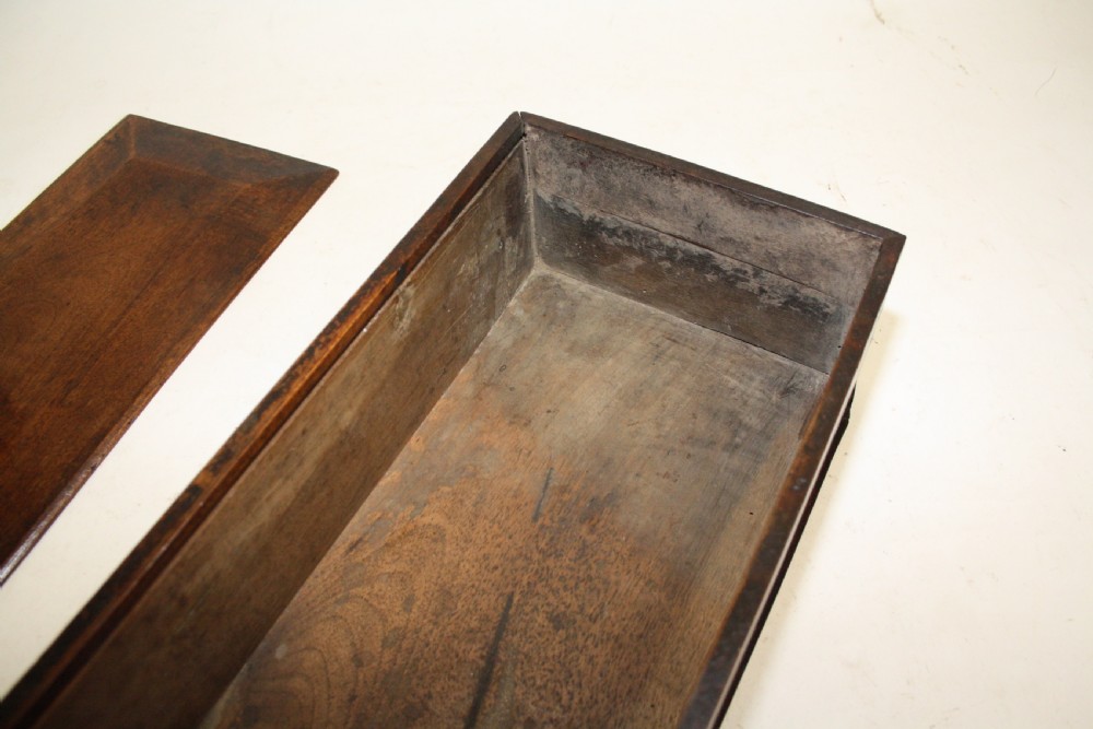 Walnut candle box. Unusually large View VII