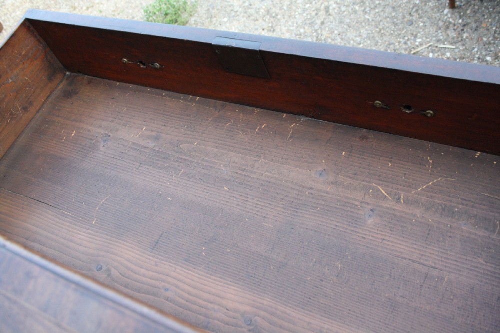 19th century short grain mahogany chest of drawers View X