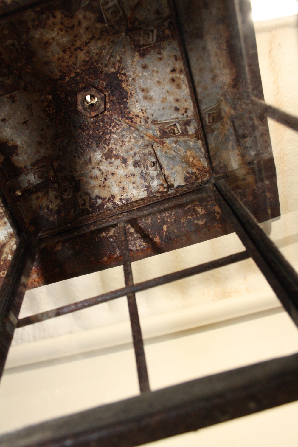 Early 20th century Rust coloured porch light View IV