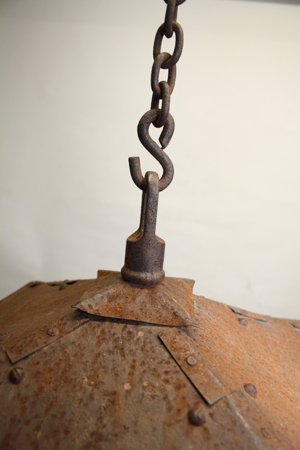 Early 20th century Rust coloured porch light View VI