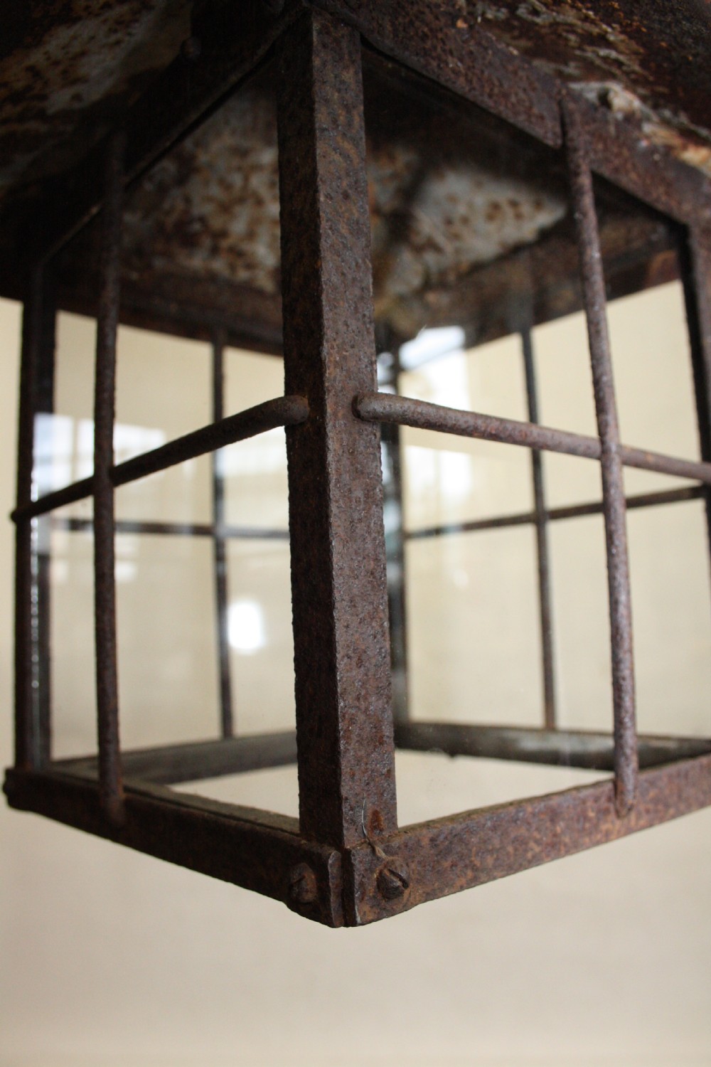 Early 20th century Rust coloured porch light View VII