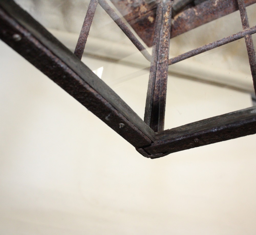 Early 20th century Rust coloured porch light View VIII