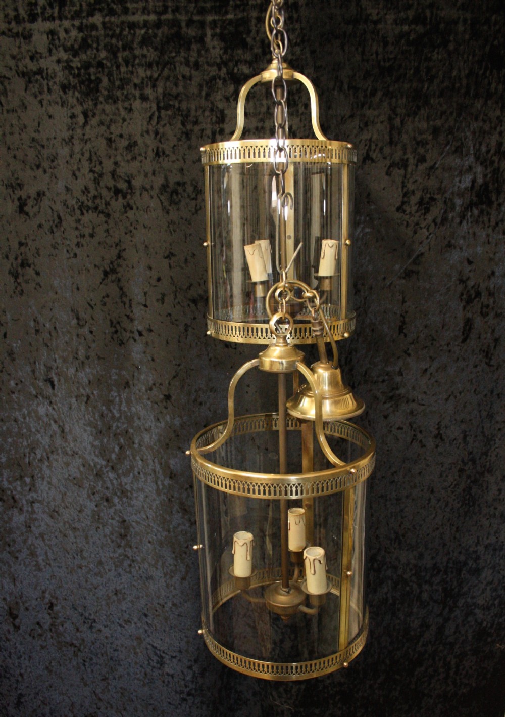 Pair of early 20th century hall lights