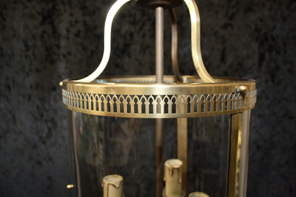 Pair of early 20th century hall lights View V