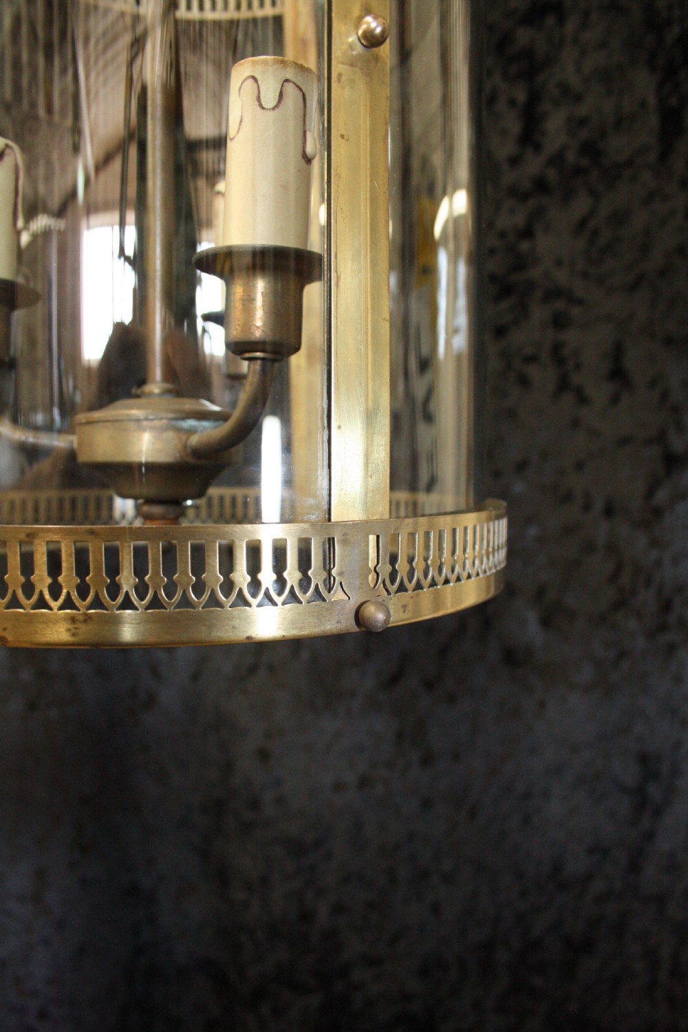 Pair of early 20th century hall lights View VII