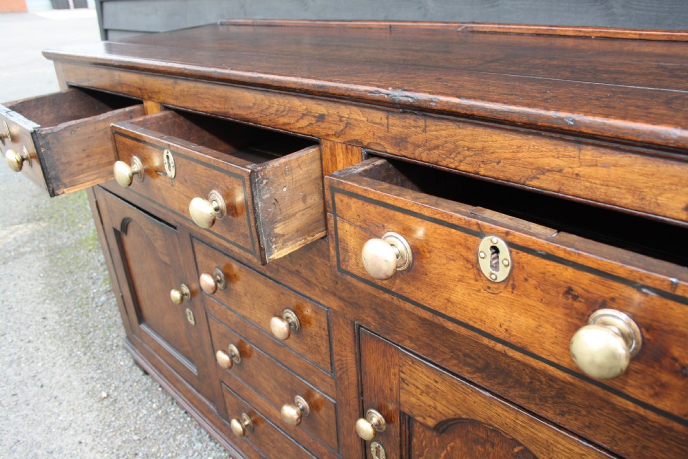 Late 18th century oak dresser base View XIV