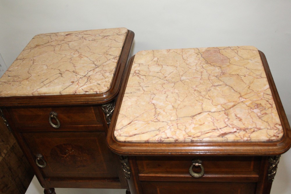 Pair of 19th-century French bedside tables View VII