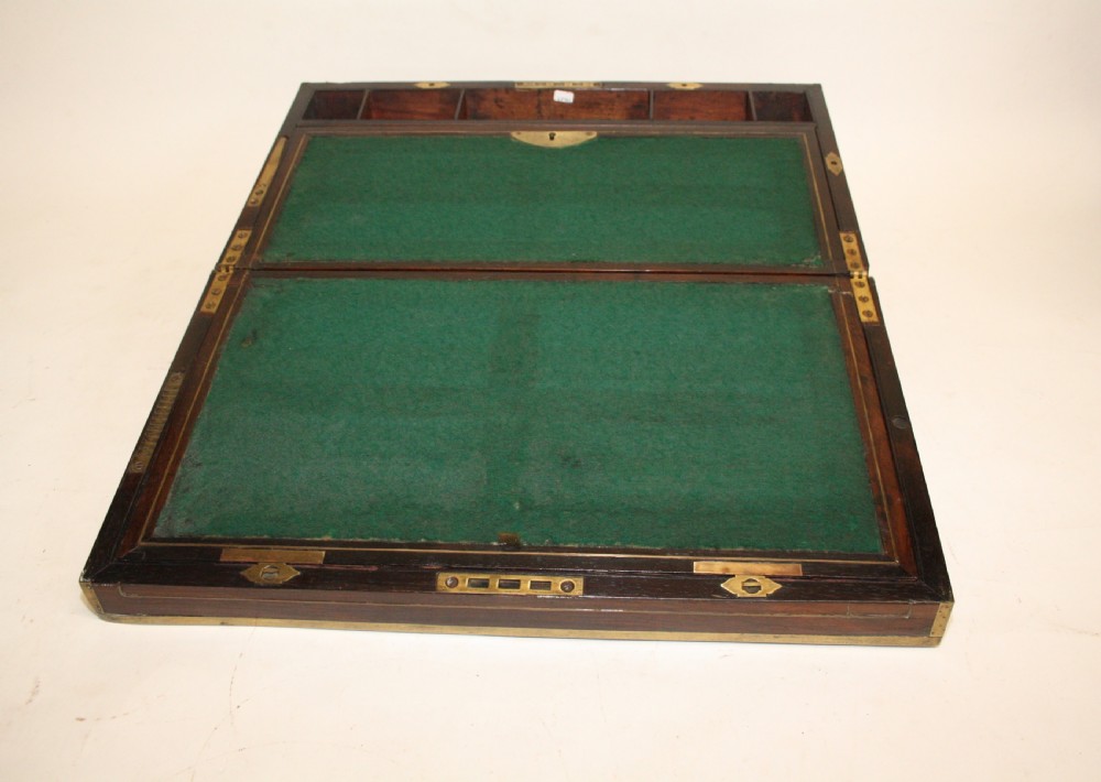 Late 18th century Brassbound Rosewood writing slope View VII