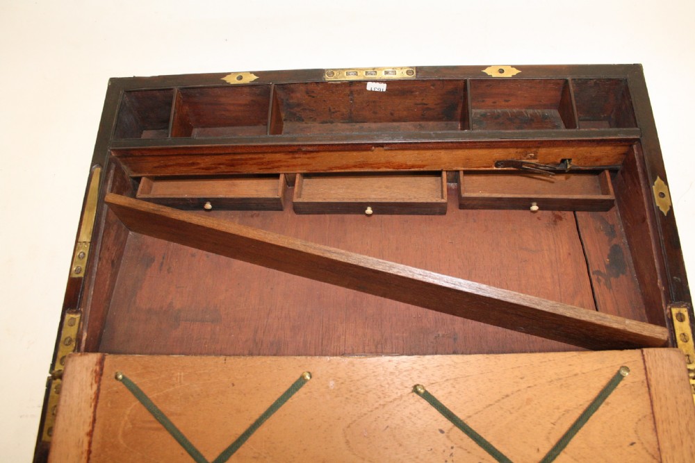 Late 18th century Brassbound Rosewood writing slope View X