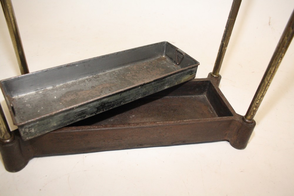 Brass and cast iron stick stand View VIII