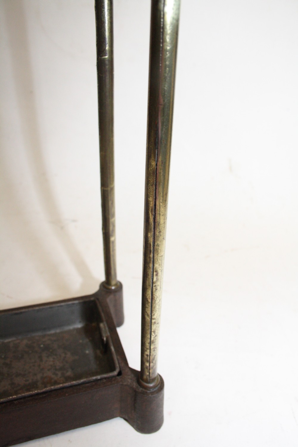 Brass and cast iron stick stand View IX