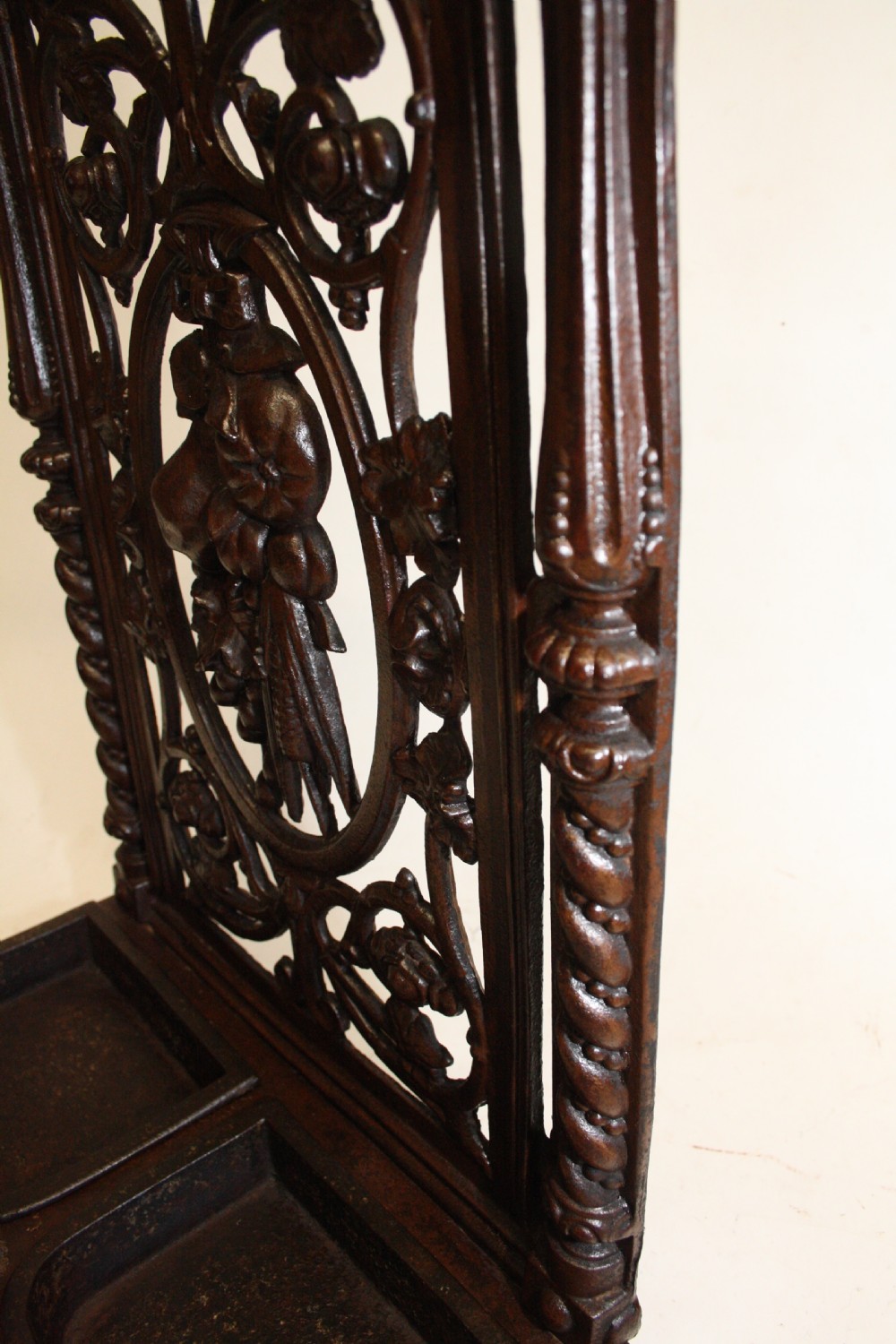19th century Cast iron stick stand  View II