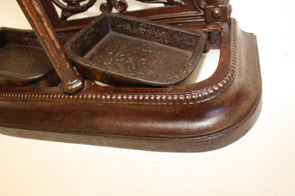 19th century Cast iron stick stand  View VIII