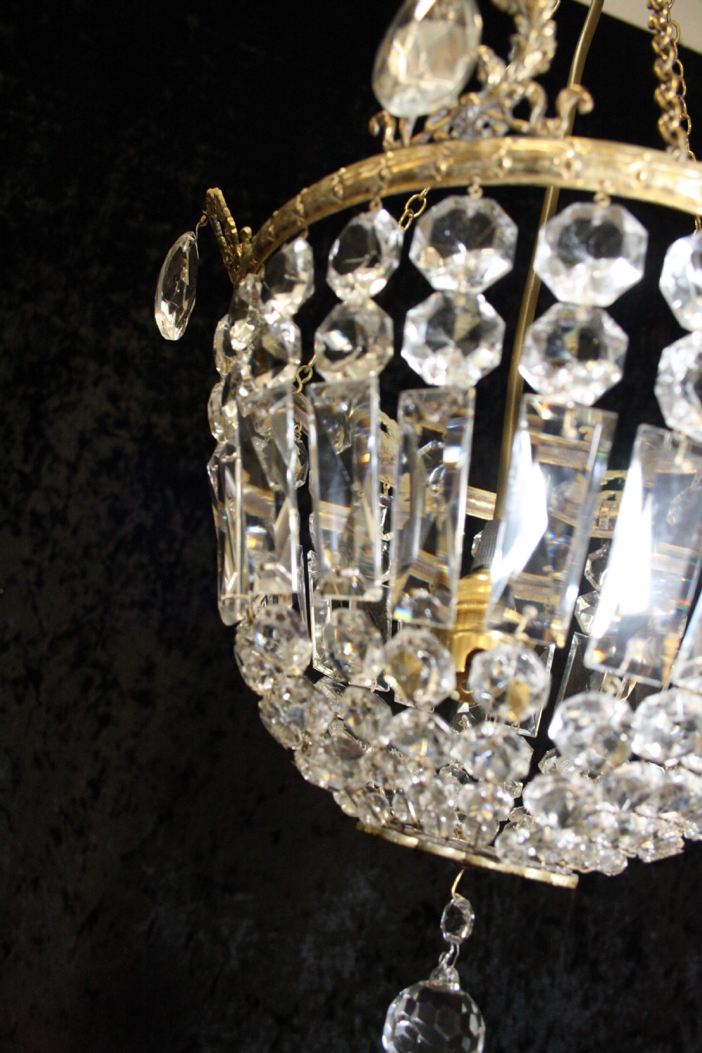 Prison bag chandelier View III