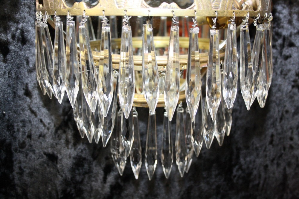 Pair of early 20th century bow fronts Wall lights View IV