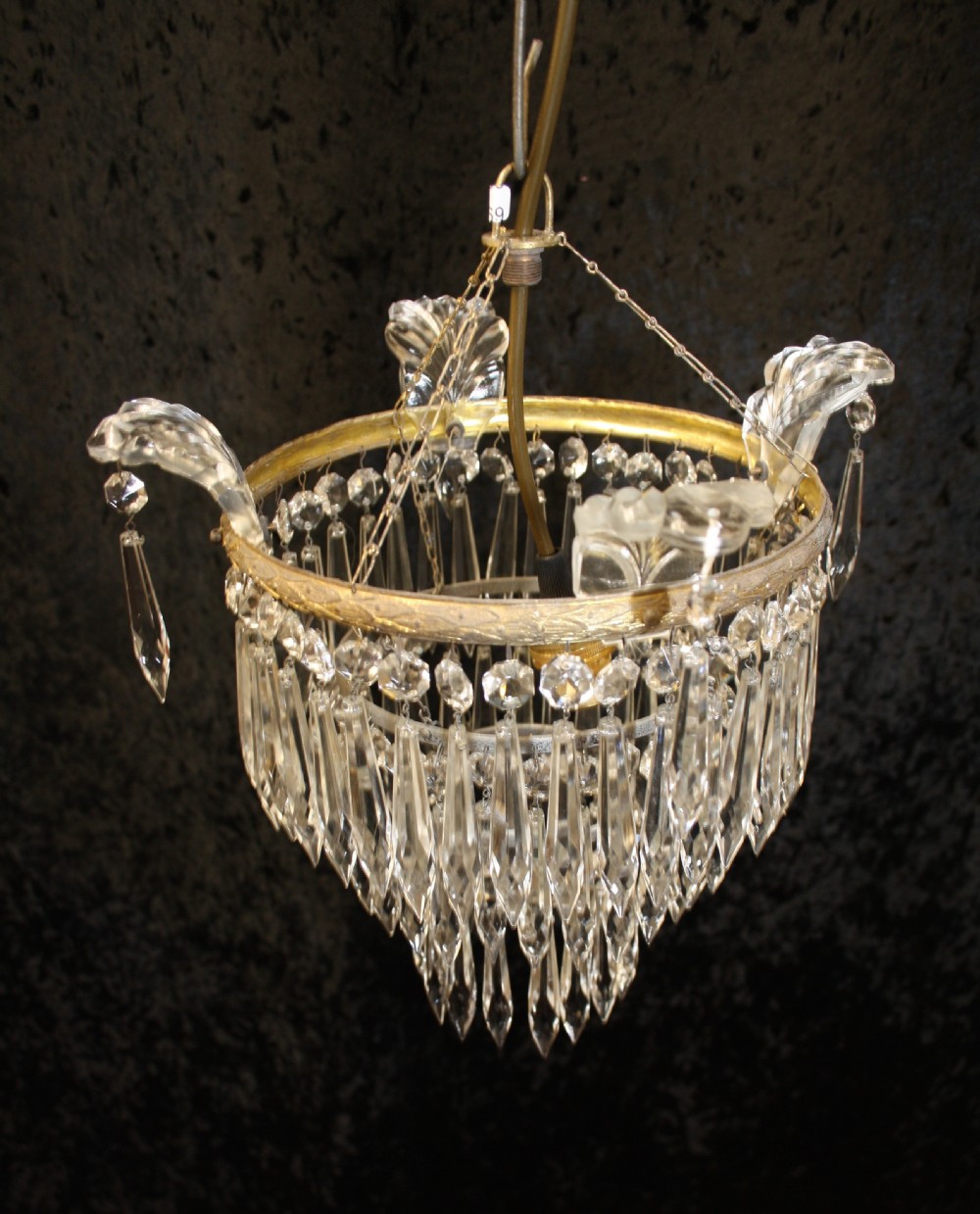 Three tier spike Crystal chandelier  View V