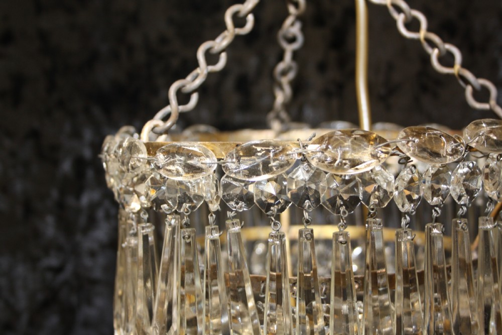 Crystal Spike chandelier with three layers of spikes View IV