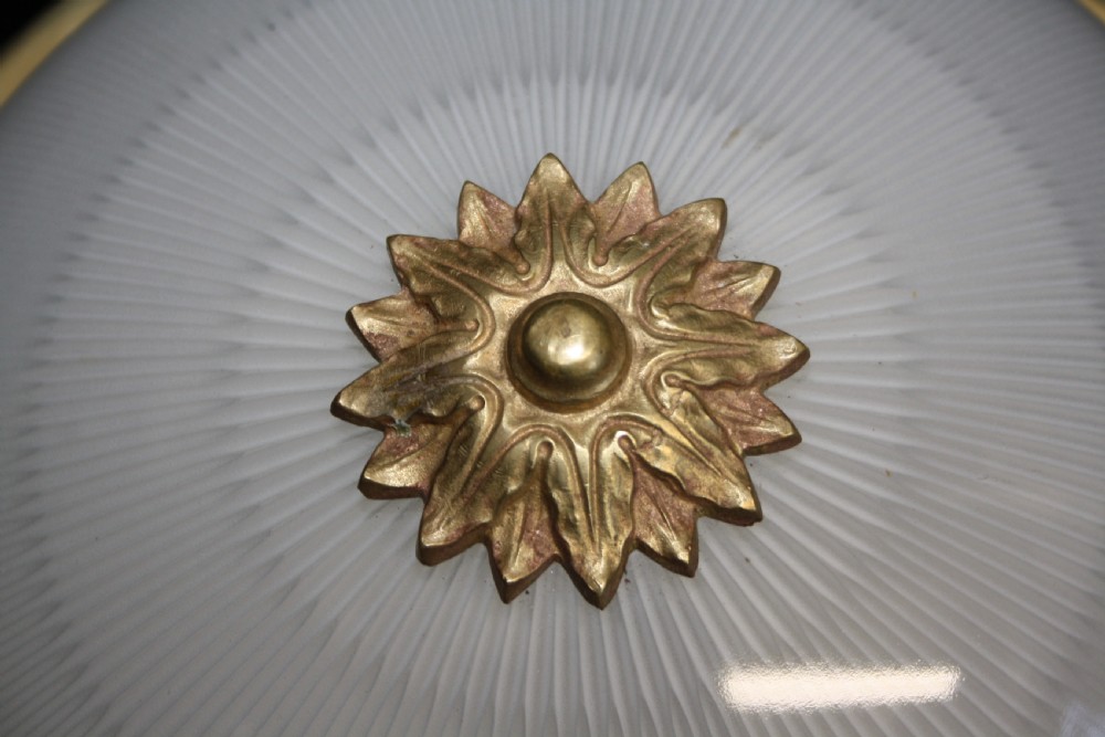 Round ceiling lights in steel and brass View IV