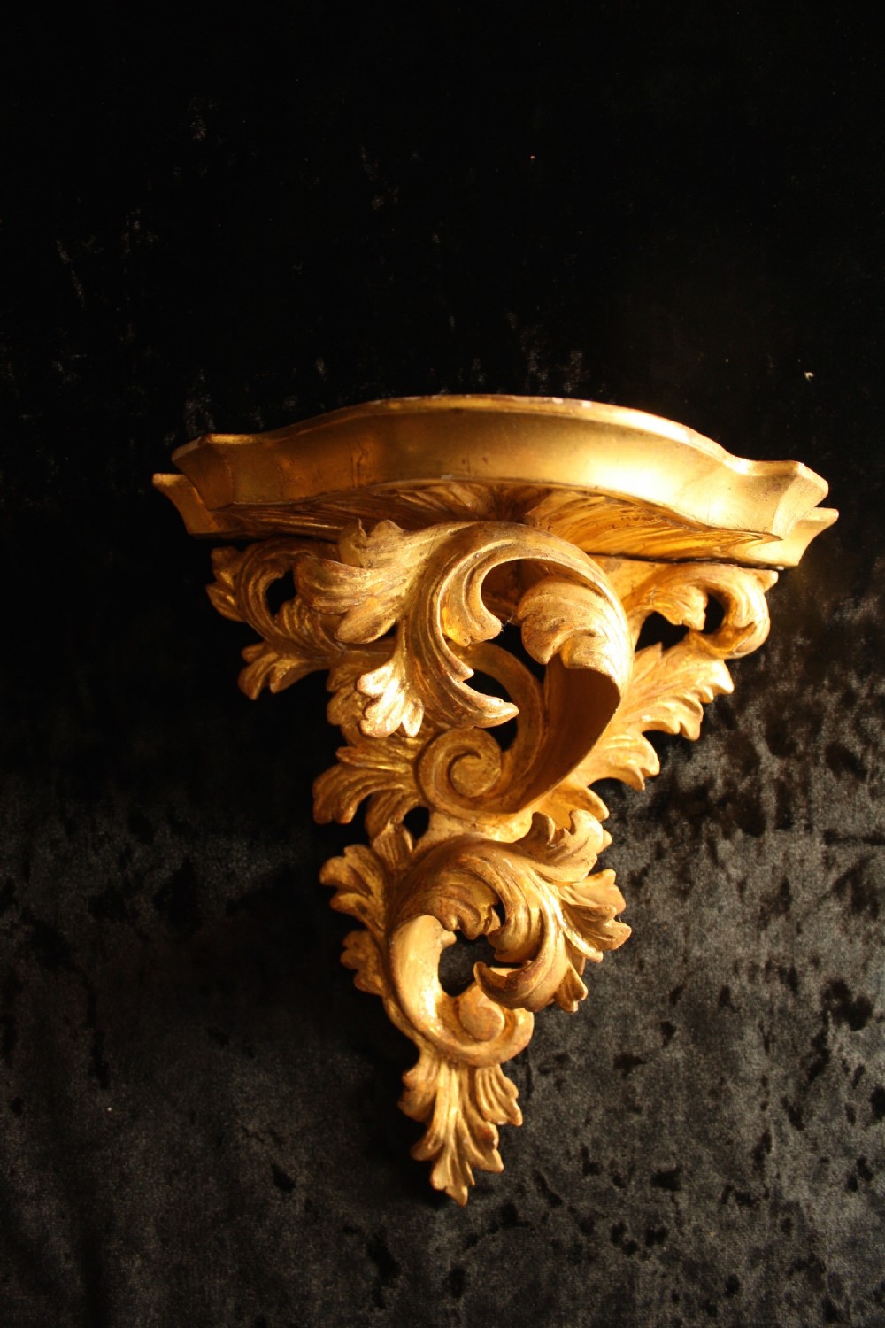 Pair of gilt wall brackets View II