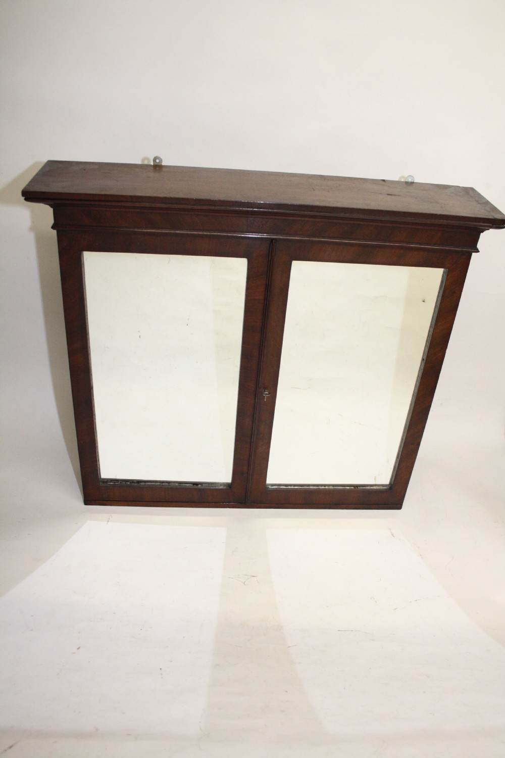 Pair of 19th century mahogany wall cabinets View II