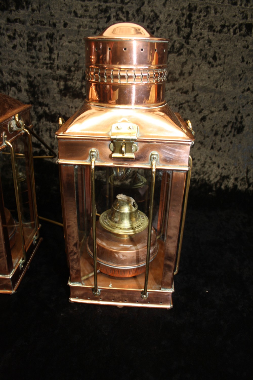 Pair of Early 20th century copper lanterns View II