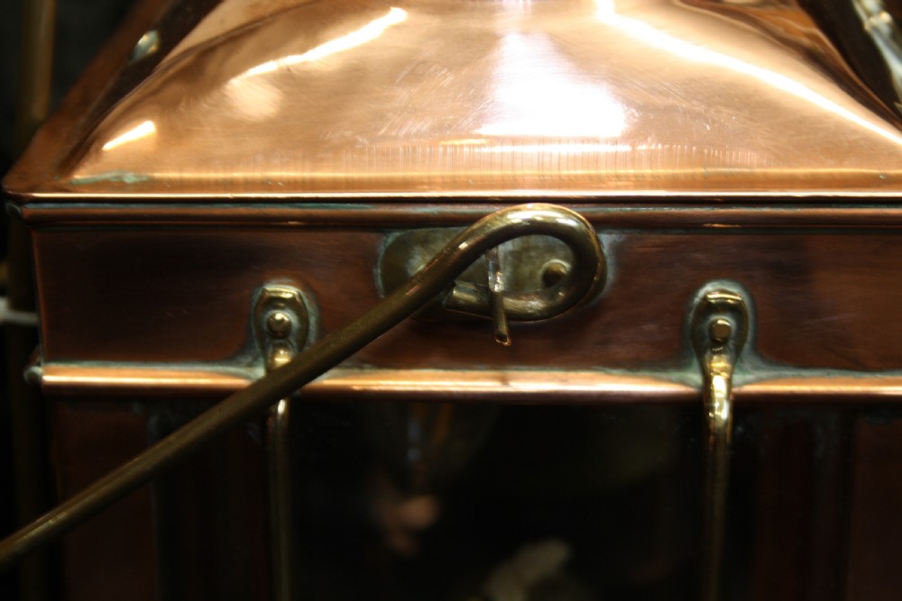 Pair of Early 20th century copper lanterns View VIII