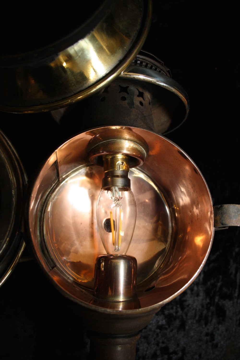 Pair of late 19th century carriage lights View VIII
