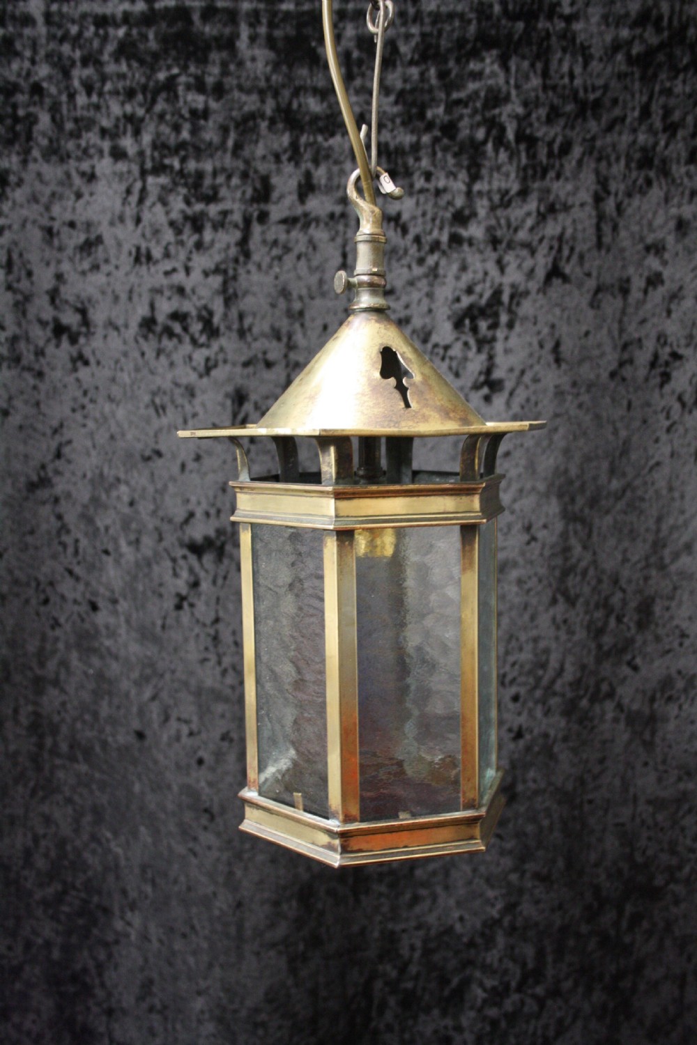 Arts and crafts brass Lantern