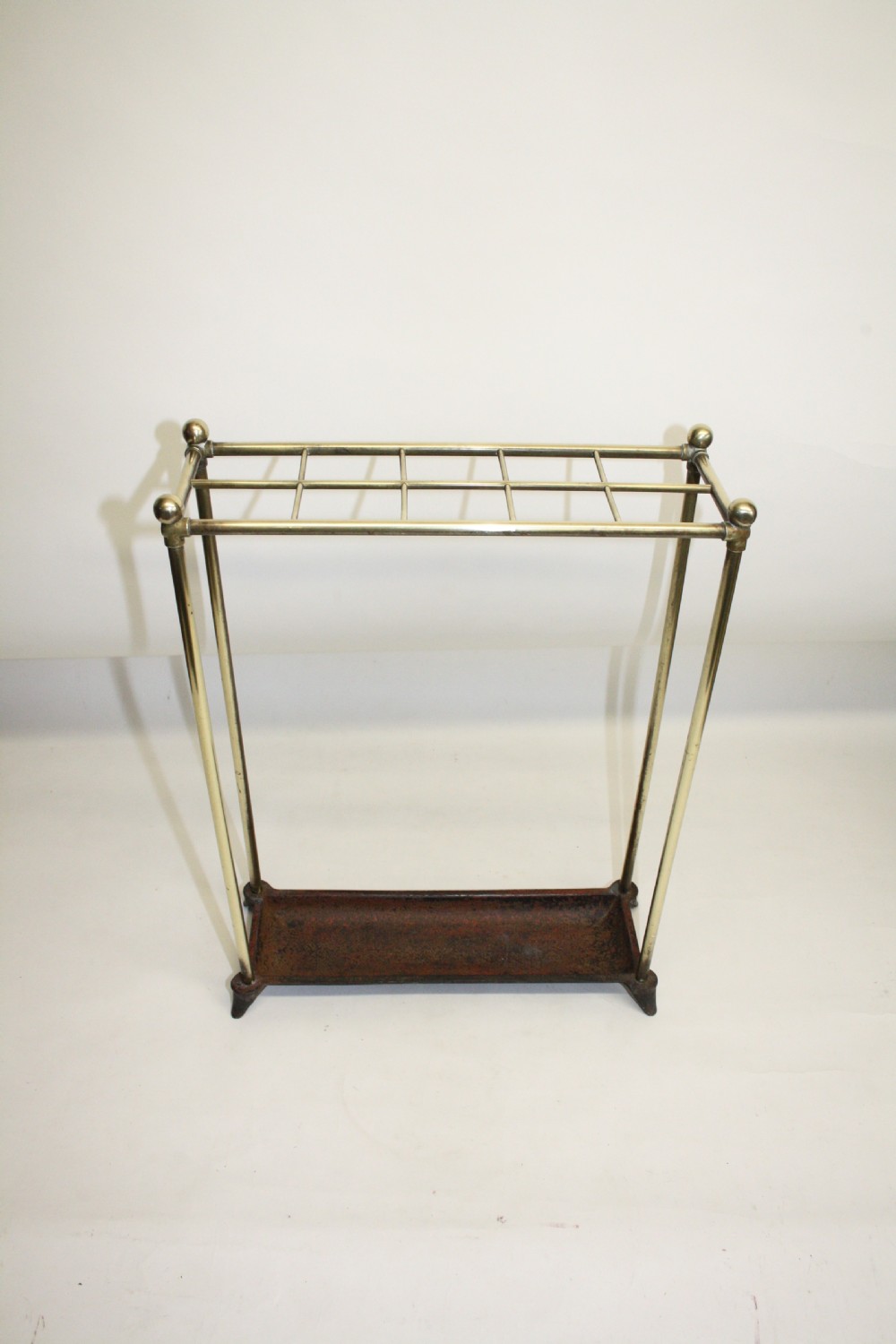 Late 19th century brass stick stand
