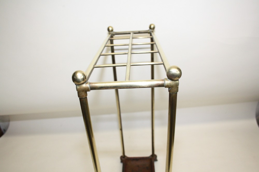Late 19th century brass stick stand View III