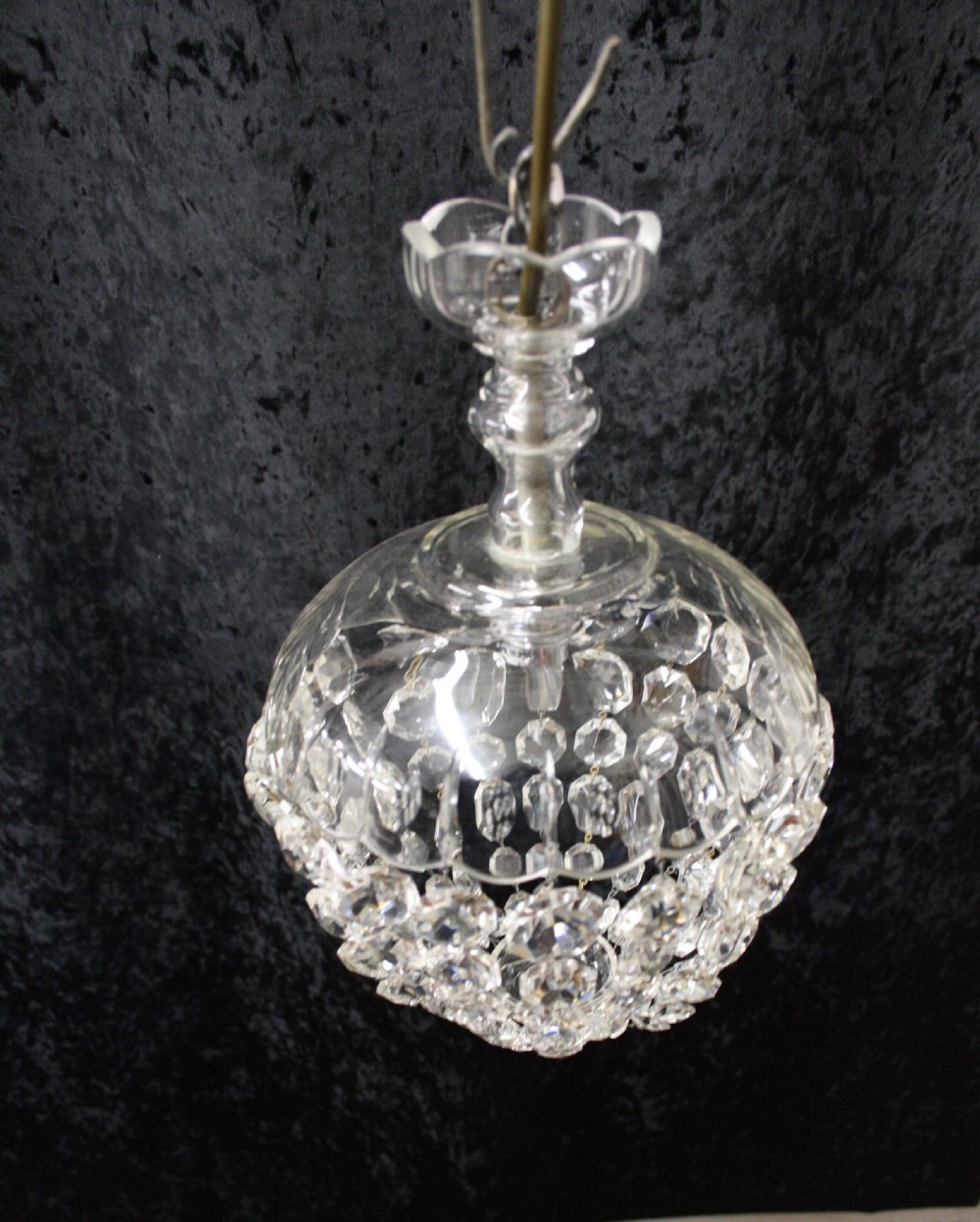 Glass dome top chandelier View III