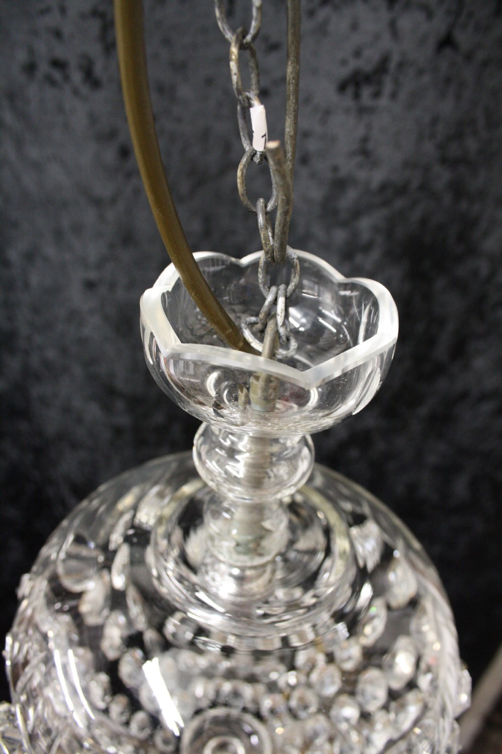 Glass dome top chandelier View IV