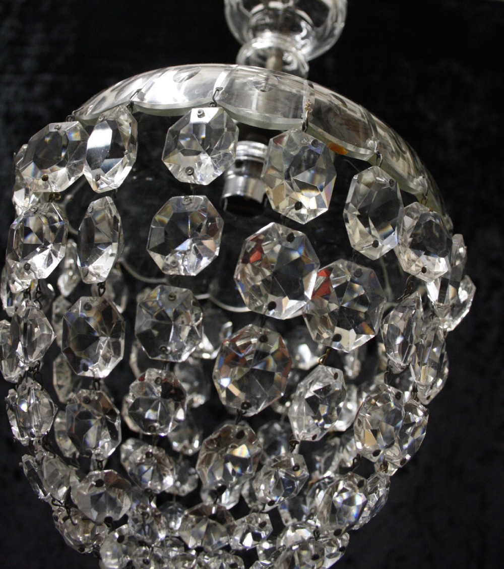 Glass dome top chandelier View VI