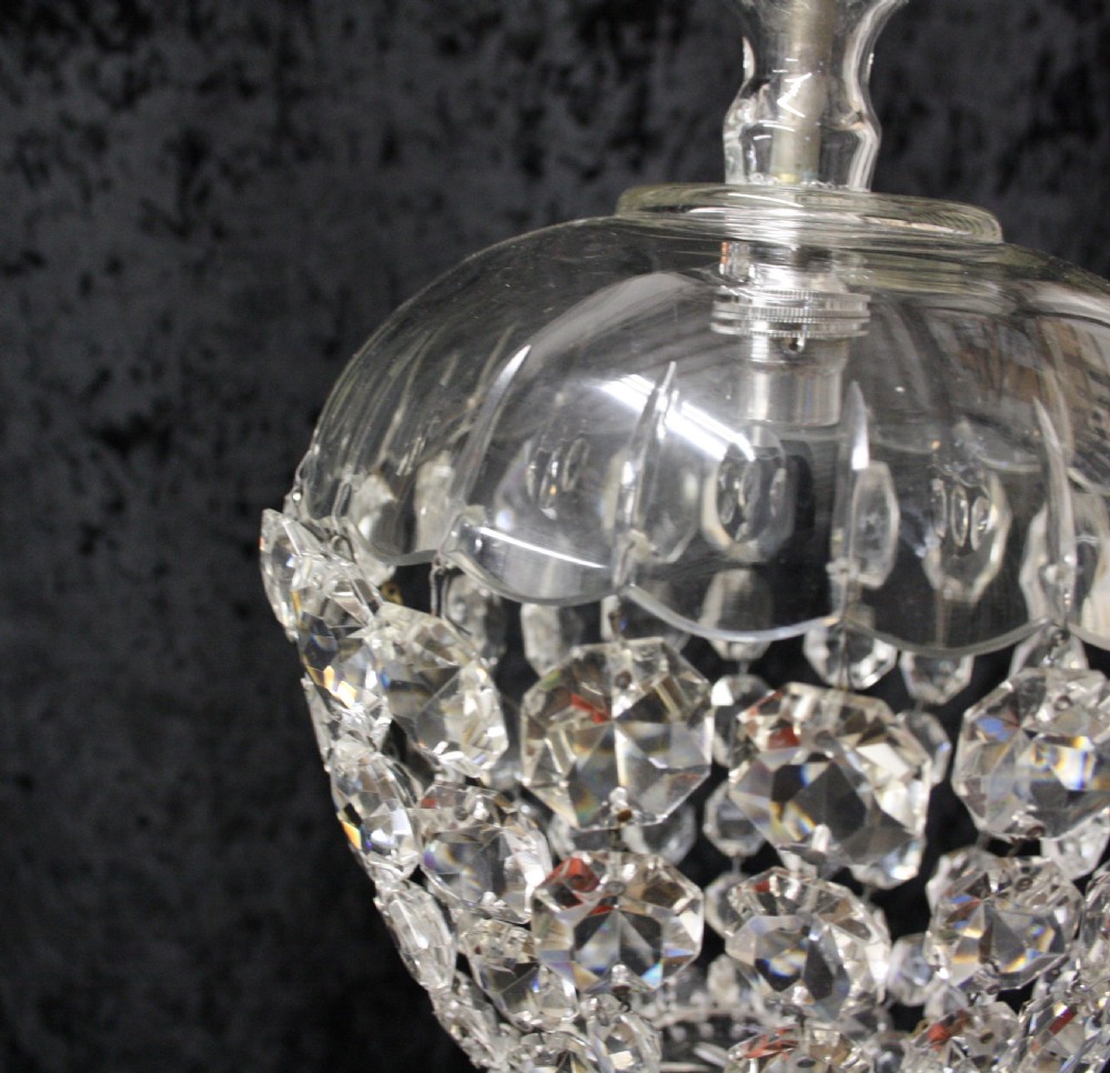 Glass dome top chandelier View VIII